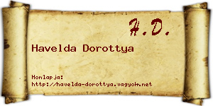 Havelda Dorottya névjegykártya
