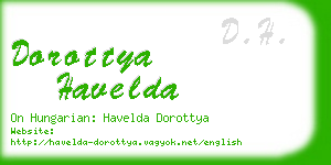 dorottya havelda business card